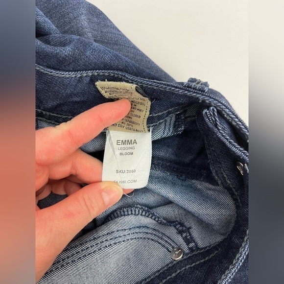 DL1961 Women’s Emma Legging Jeans Bloom Dark Wash - Picture 5 of 6